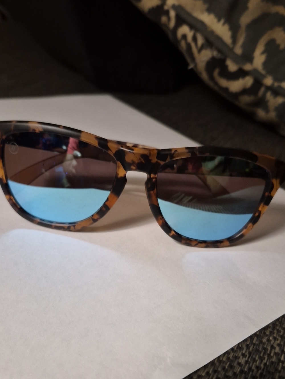 Blenders Polarized Tortoiseshell Men's Sunglasses with Blue Mirror Lenses